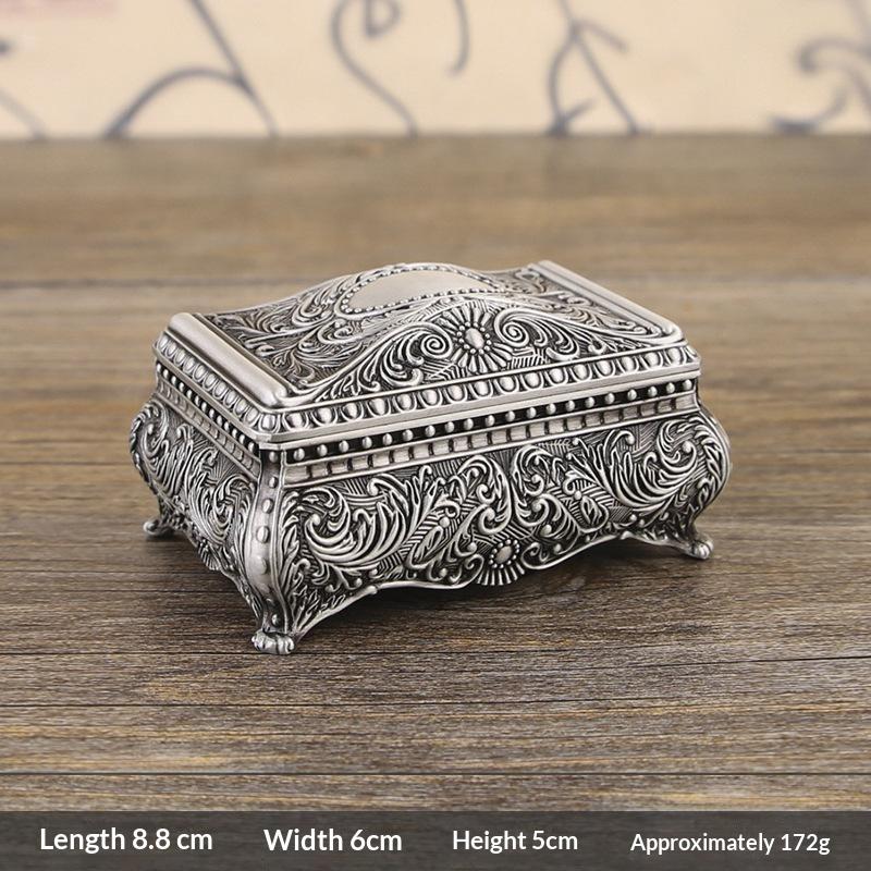 Elegante Metallschmuckschatulle Tragfähige Struktur Anlaufgeschützter Behälter