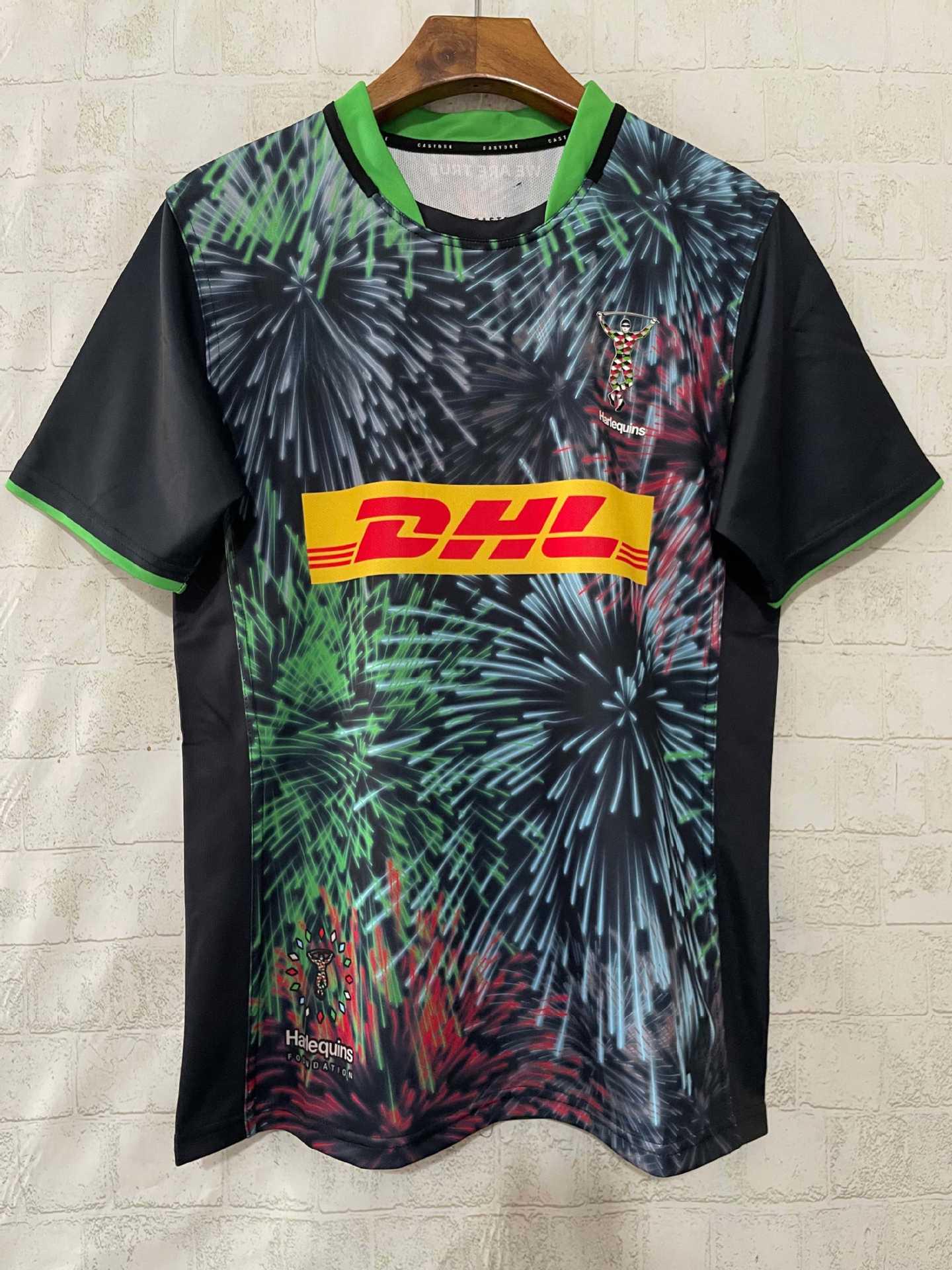 Men s Rugby Jersey 2025-26 Clown Home & Away Short Sleeve Sports Shirt Small