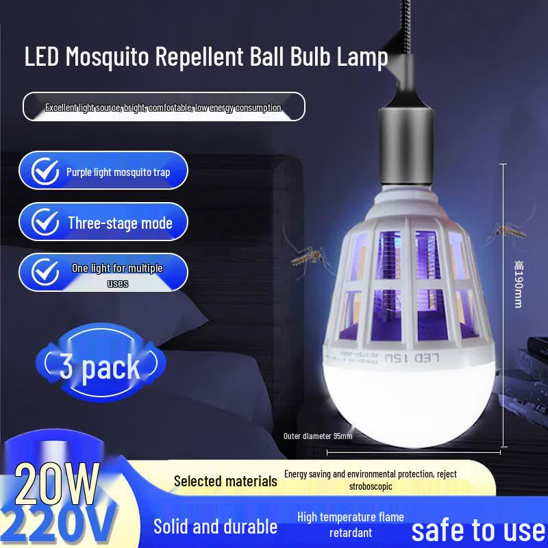 Ouguolan E27 LED Mosquito Killer & Repellent Bulb