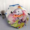 Dumbo Elephant Automatic 3-Fold Cartoon Umbrella Design, Cute Cartoon Pattern, Portable Outdoor Umbrella, Perfect, Holiday Gift for Disney f