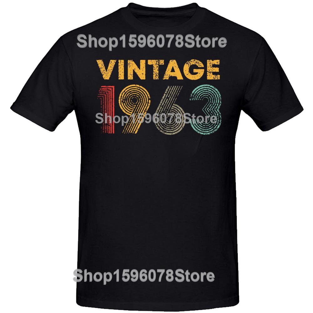 Funny Made In 1963 All Original Parts T Shirts Graphic Cotton Streetwear Short Sleeve Birthday Gift Tshirt Mens Clothing