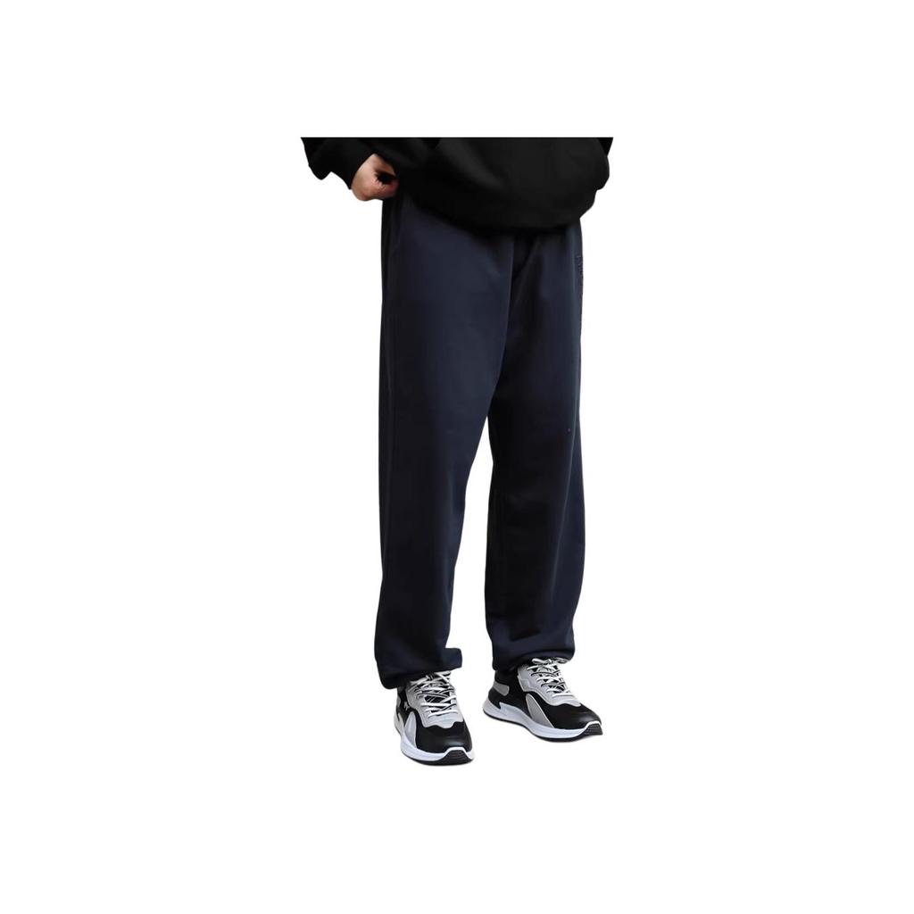 Emporio Armani EA7 SS25 Solid Color Logo Letter Elastic Waist Tapered Jogger Pants Men Bottoms Navy-Blue 7M000233-AF13512-UB1002