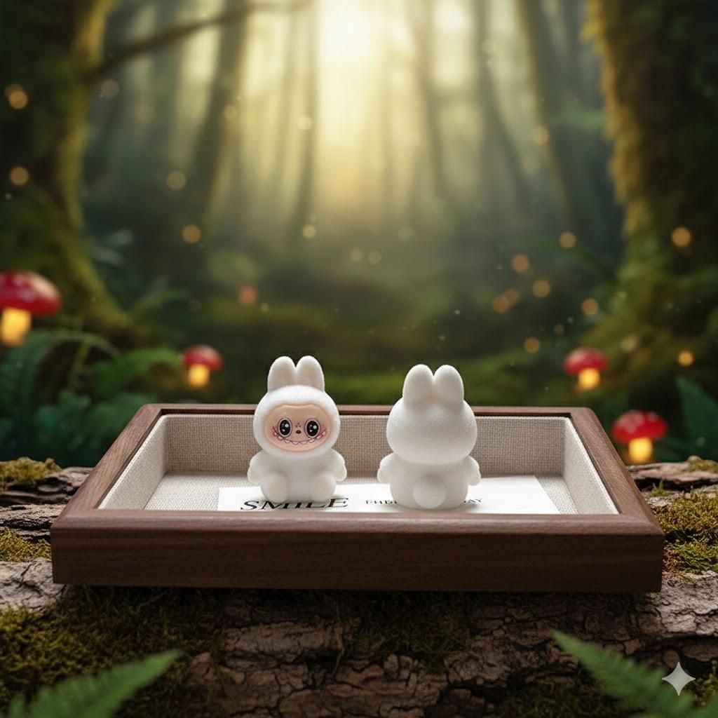 Фигурка Лабубу Labubu The Monsters монстр игрушка детская пушистая белая 4 см