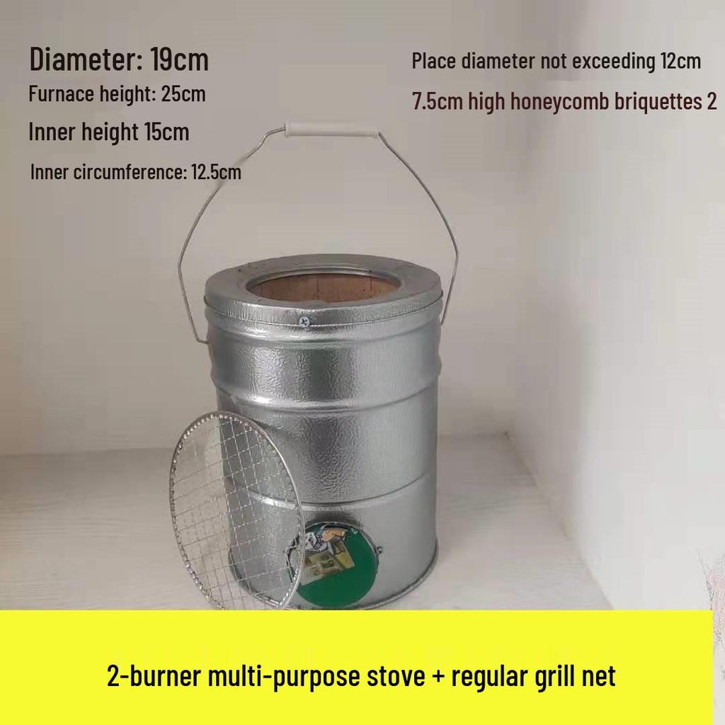 Compact Honeycomb Charcoal Stove for Household Heating and Boiling Water - Ideal for New Homes