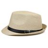 Jazz hat straw hat men's and women's travel beach hat spring and summer sunshade British hat parent-child children's top hat casual cool hat