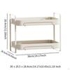 Desktop Organizer Rack Tea Cup Storage Elevated Tiered Serving Platter Double Layer