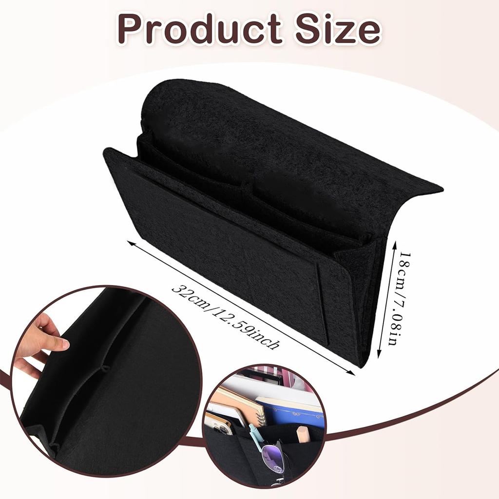 New Bedside Storage Bag Hanging Bed Organizer Portable Felt Storage Bag Storage Bag