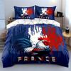 Rooster with France text. Bedding sets Duvet cover sets Duvet covers Pillowcases(1 * Duvet Cover 2 * Pillowcases, without duvet insert)