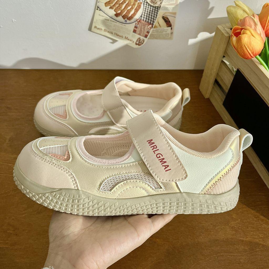 Ballet Shallow Mouth Mary Jane Women's Shoes 2025 New Niche Original Velcro Ugly Cute Board Shoes Student Versatile Single Shoes