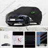 Pour Aiways U6 Pare-soleil Anti-UV Résistant à la Pluie Neige Anti-poussière Housse Noire Parapluie de Voiture Housse Complète de Voiture Protection Extérieure