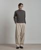 WORK ON BODY OFF Kor Semi-Overfit Mock Neck Knit [Charcoal]