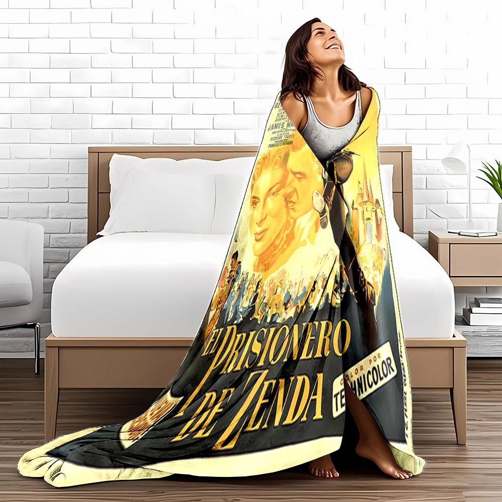 Vintage Movie Poster Blanket for all seasons blanket lunch break throw gift