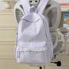 School bag new style for women, INS large capacity high school student leisure travel backpack, candy color-block, sweet style backpack