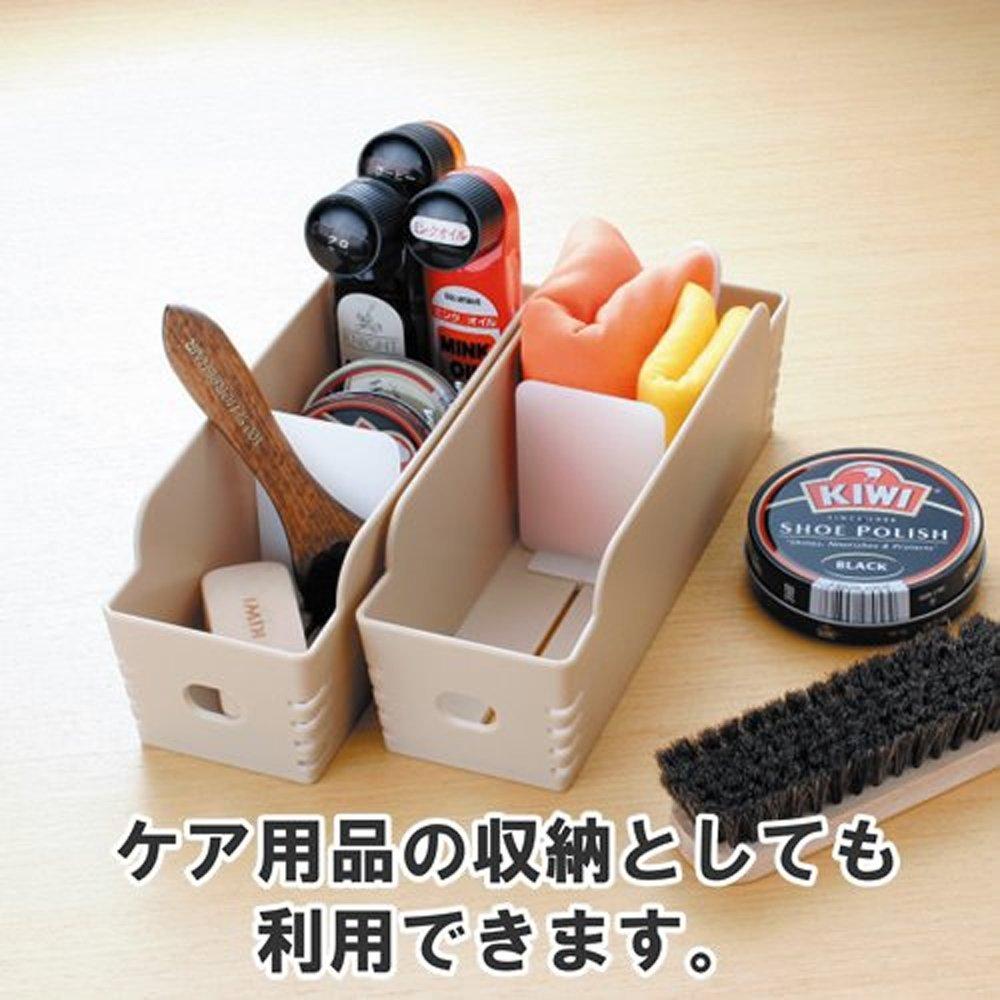 Like-it Shoe Storage Chibi Holder, Beige, 9cm Wide x 26cm Deep x 9cm High, for Children's Shoes, Standing Storage