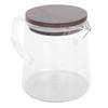 Coffee Pot with Lid HeatResistant Glass Heat Insulation Handle Kettle for Tea Milk Juice
