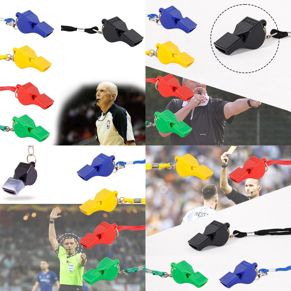 Profesionální rozhodcovská píšťalka pro basketbal a fotbal Bezjádrová, Materiál PVC, 4,8 cm x 2,2 cm