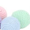 4Pcs Cat Cotton Rope Balls with Rustling Stone Boredom Relief Interactive Woven Cat Ball Toys for Kitten Cat