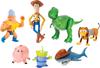 Mattel Disney and Pixar Toy Story 7-Piece Action Figure Set with Woody, Slinky, Rex, Hamm, Alien, Rocky, and Shark - Disney100 Collectibles