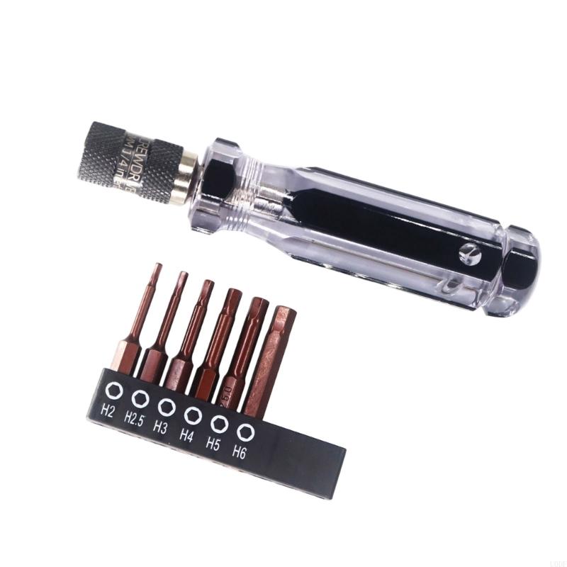 Hexagonal Shank Quick Releases Screwdriver Handle Bit Double Head Selves Locking Handle For Power Drill Tool