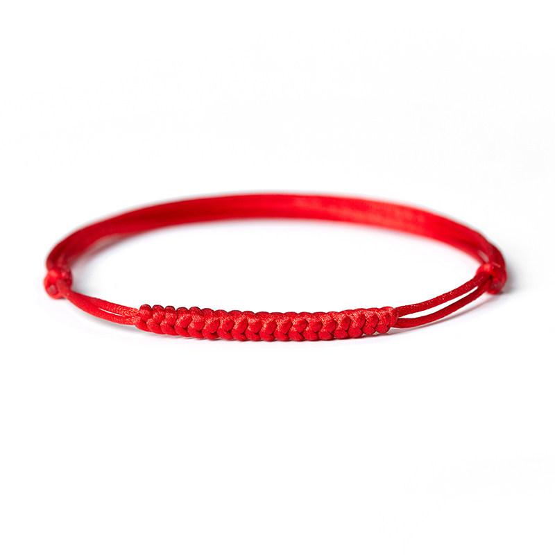 Women s anklet2026New trendy red rope anklet, hand-woven rope with diamond knot, red anklet bracelet Red Rope