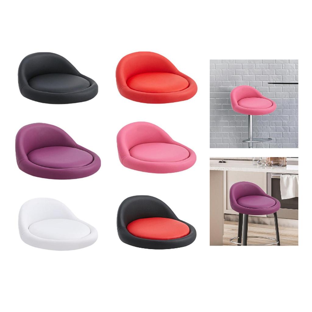 Round Kitchen Stool with Low Backrest And Easy Clean Feature