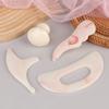 Pink Series Bending Knife Scraping Mushroom Shaped Facial Beauty Gua Sha Board Resin Massager Body Spa Acupuncture Physical