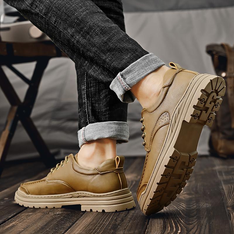 Leather Business Formal Shoes fashion Leather Soft Men Shoes Outdoor Casual black Board Shoes Men leather flats Zapatos Hombre