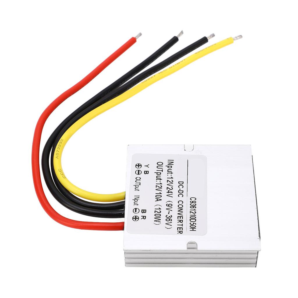 DC to DC 12V24V 9?36V to 12V10A Voltage Regulator Waterproof Voltage Converter for Vehicles