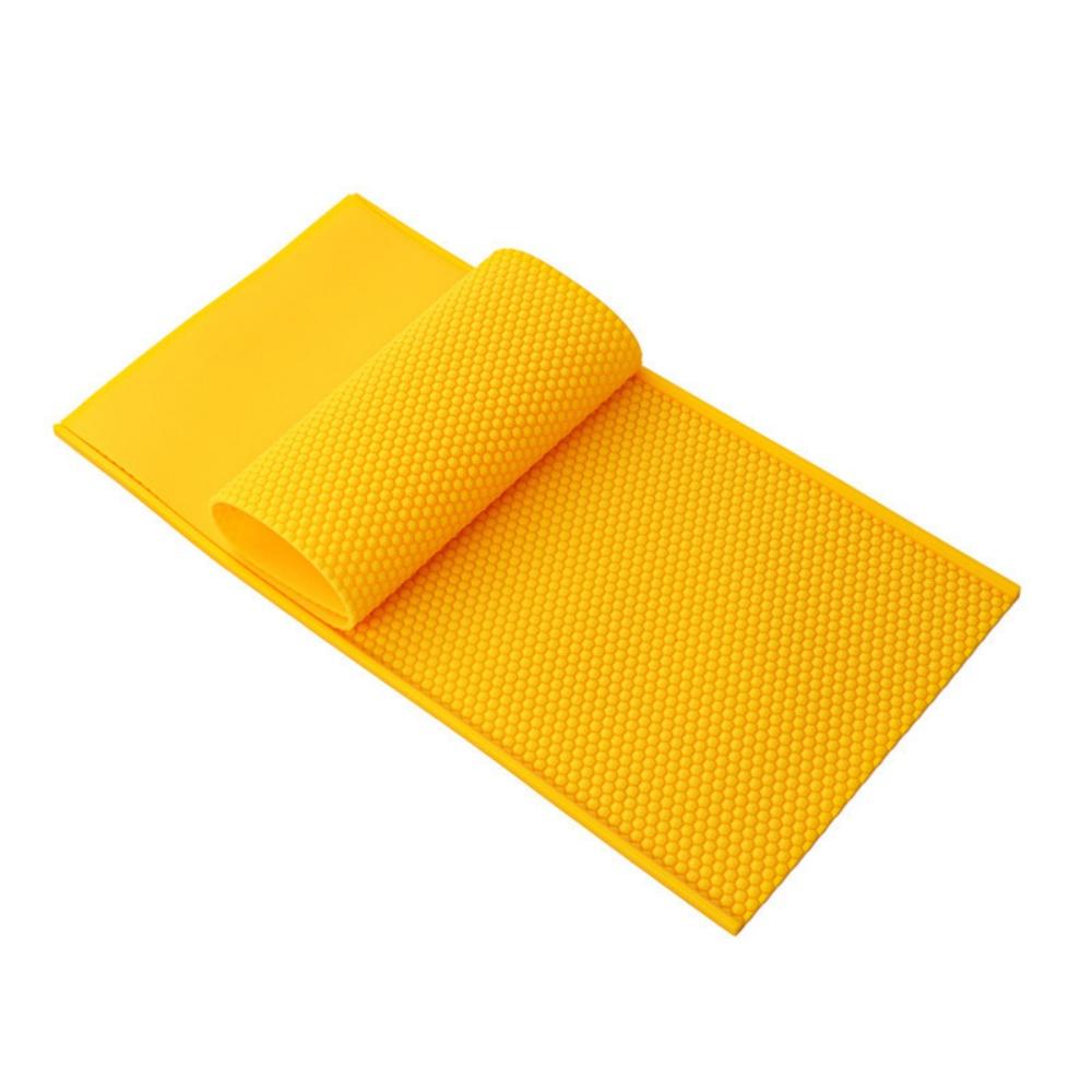 1 Set Apiculture Silicone Beeswax Honeycomb Mold Flexible Wax for Machine Foundation Sheets Mould Press Embosser for Bee Farming