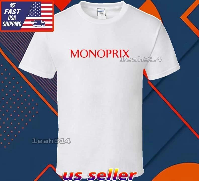 New Shirt Monoprix Logo T-Shirt Funny American Usa Unisex Size S-5XL
