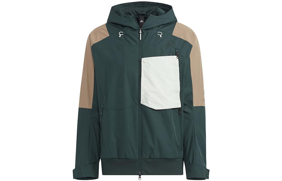 Adidas Jackets Men s Green Hooded Moderate Other HN9040 L