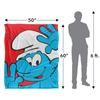 The Smurfs Silky Close Up Supersoft Blanket