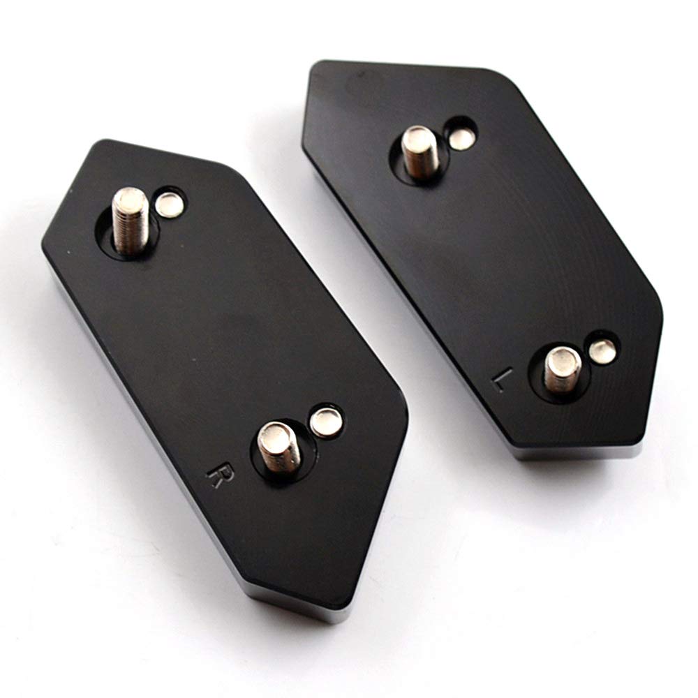 LEDISHUN Screen Risers, Windscreen, Windshield Risers for Kawasaki Ninja 400/250 (2018-2022) (Black)