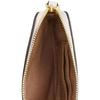New COACH Corner Zip Pebbled Leather Wallet Small Women's Gold & Chalk Multicolor CAQ54-IMCAH