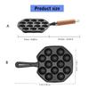 Takoyaki Maker Pan 14 Hole Design Oven Safe Iron No Coating Half Sphere Octopuses Ball Maker For Home Cooking Tool