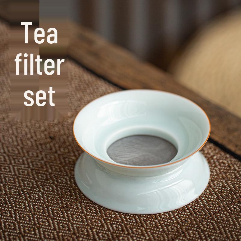 Handmade Ceramic Tea Infuser & Strainer Set