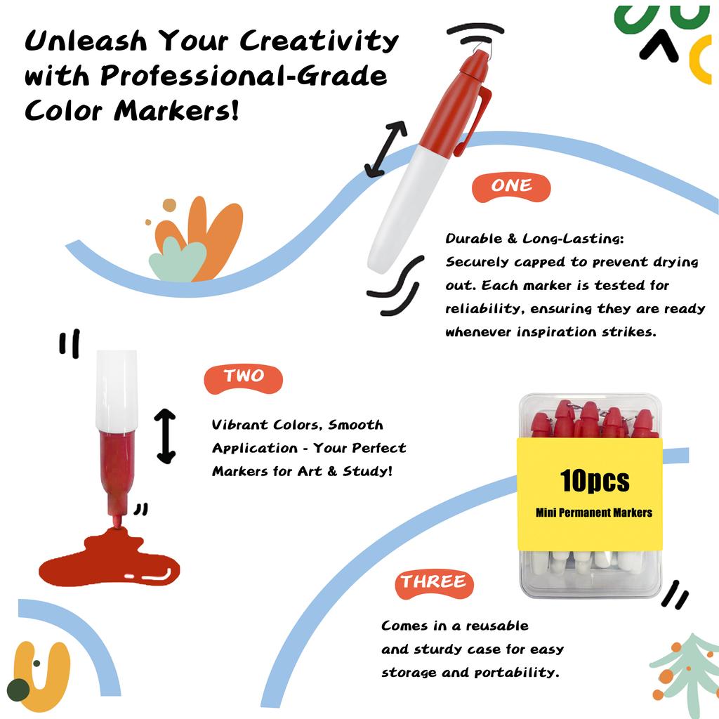 10 szt. Marker do golfa Marker specjalny jest wodoodporny, nie blaknie łatwo i jest łatwy do przenoszenia