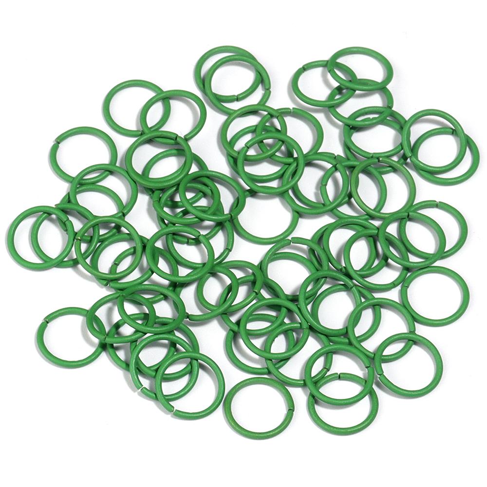 50Pcs Multicolor Charm Metal 8 10mm  Single Loops Jump Rings DIY Jewelry Findings Closed Ring For Keychain Bracelet Accessories