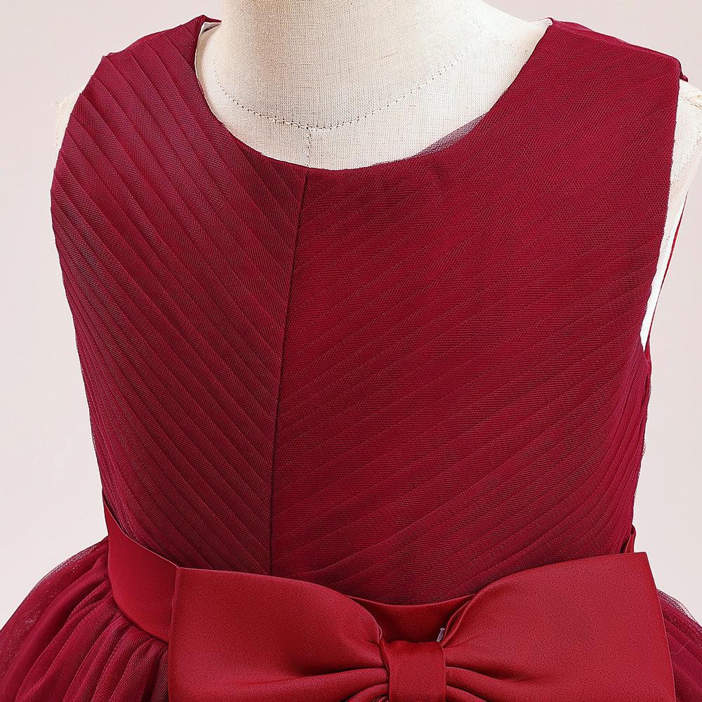 Girls' Formal Sequin Mesh Flower Princess Dress for Big Kids