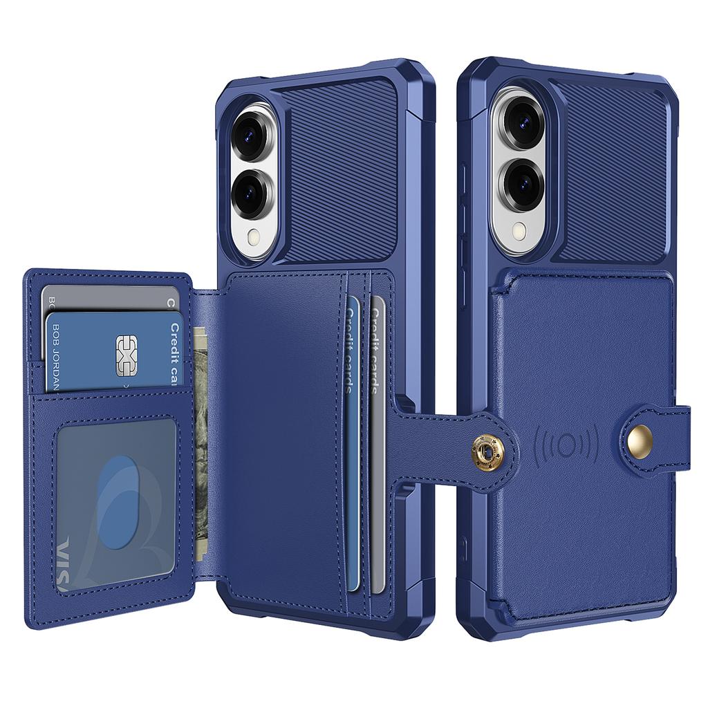 For Samsung Galaxy S25 Edge Case with Card Holder PU Leather+TPU Phone Back Cover