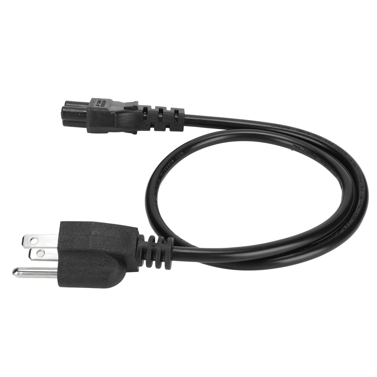 

0,6 м шнур питания для ноутбука Nema 5‑15P Male to IEC320 C5 Female шнур питания для ноутбука 3-полюсный ноутбук переменного тока US PLUG