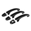 Carbon Fiber/Gloss Black Outside Exterior Door Handle Cover Set For VW Transporter T5 T6 Caddy 2003 - 2015 Car Accessories