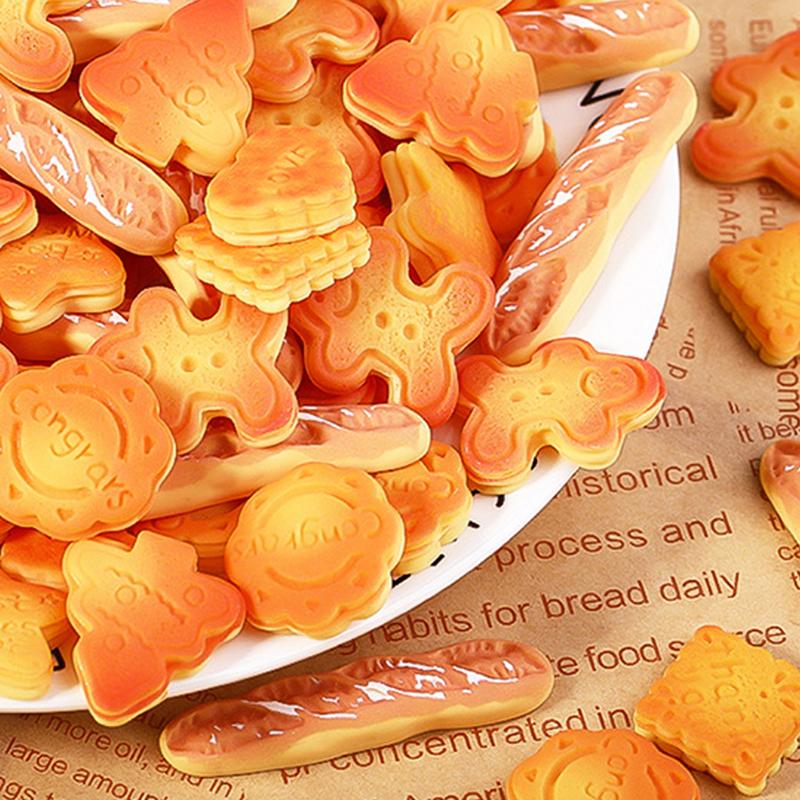 10Pcs Cartoon Simulation Food Cute Resin Series Jewelry Making Diy Decorative Accessories