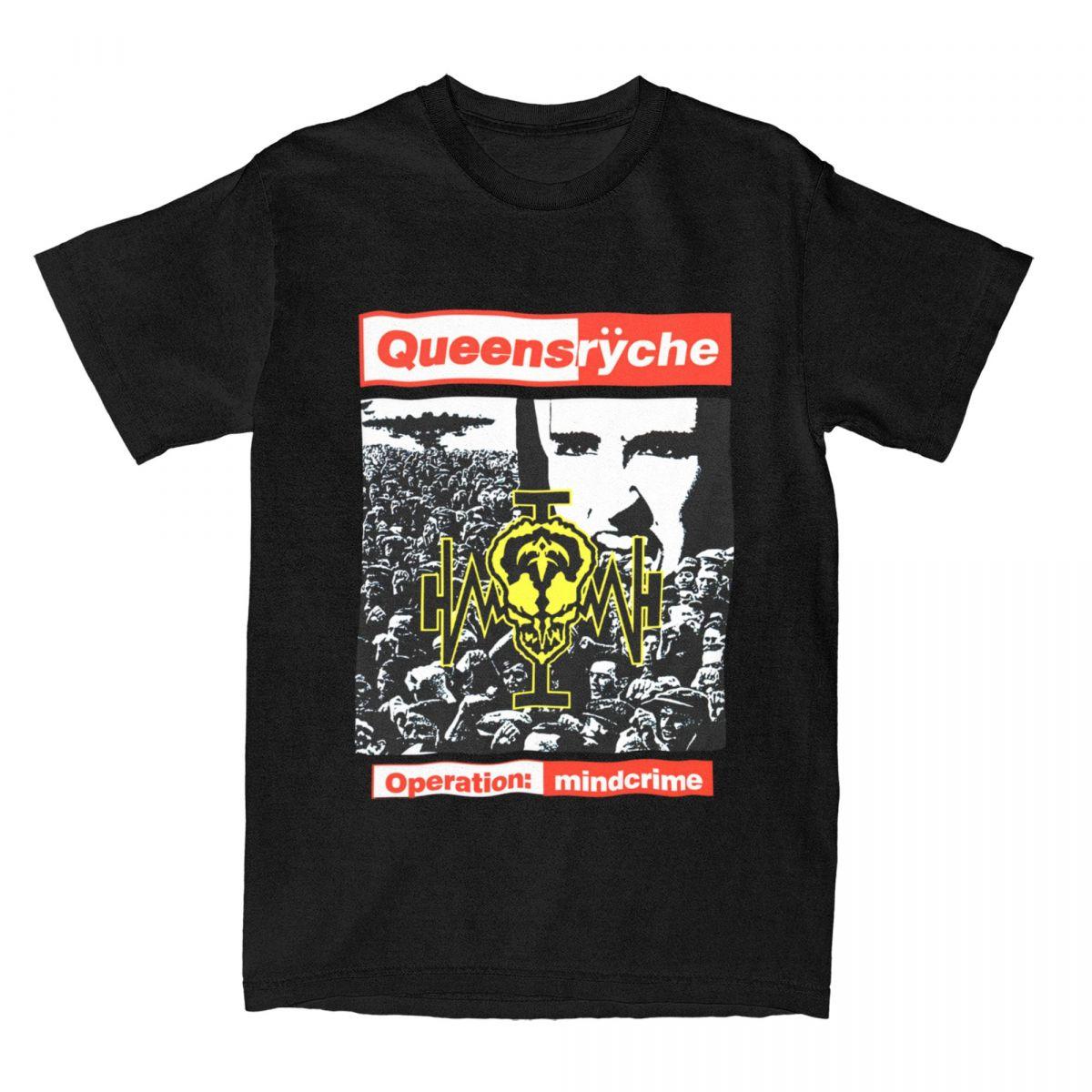 

Queensryche Operation Mindcrime для мужчин женщин футболки мерч уникальная футболка футболка 100% хлопок уникальная одежда S