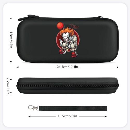 Pennywise Switch Case, Storage Bag, Game Console Storage Bag, Carrying Case, Protective Case for Switch, Large Capacity Game Card Storage, Holds 15 Ga