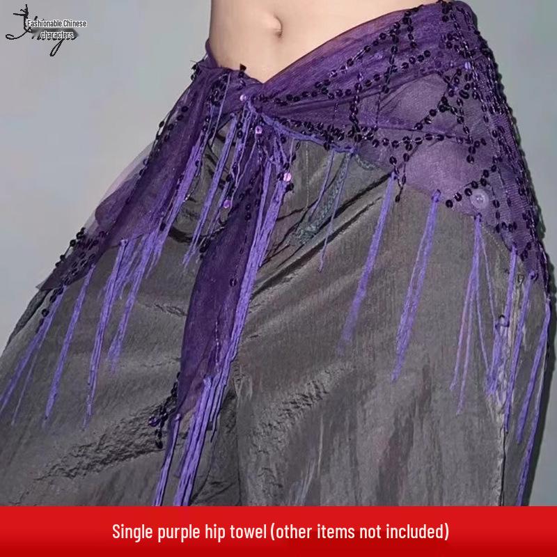 Trendig Paljetttofs Höftscarf - Mångsidigt Midjeaccessoar för Jazz- & Streetdans