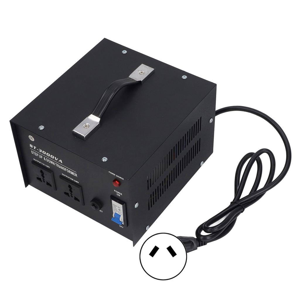3000W AC Voltage Transformer To Step Up To Buck 2 Universal Sockets Voltage Converter