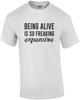 Bycie żywym jest tak cholernie drogie - zabawna sarkastyczna koszulka Unisex