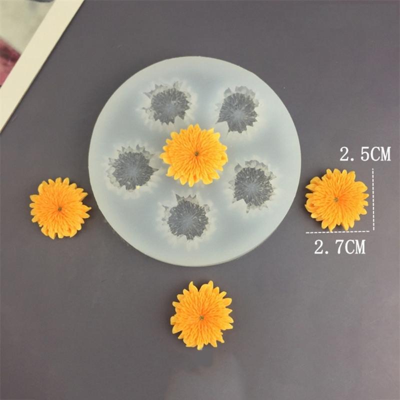 Reusable Silicone Flower Shaped Mold For Resin Clay Jewelry Tools Sturdy Flexible Easy Clean Design