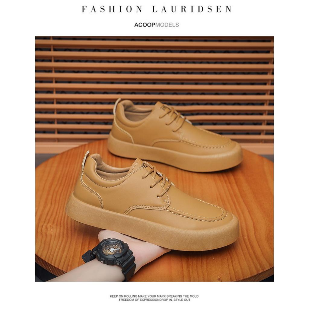 Scarpe con Suola Spessa Scarpe da Uomo Moda in Pelle, Scarpe Sportive e Casual di Tendenza Centinaia di Scarpe Singole Stile Britannico